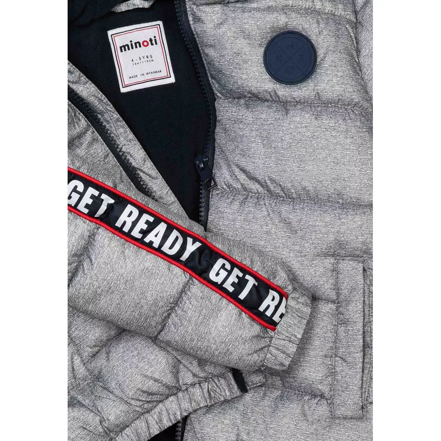 MINOTI Winterjacke GrauBlauRot