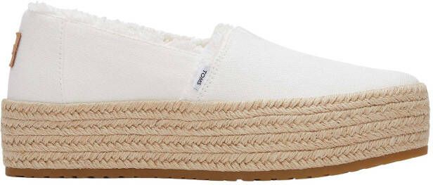 TOMS Espadrilles Dames Valencia Maat: 43 5 Materiaal: Canvas Kleur: Wit