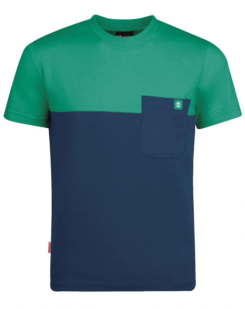 T-ShKids BERGEN Quick-dry in navy/pepper green
