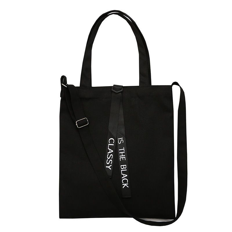 Minafox - Canvas Tote Bag met Letterband