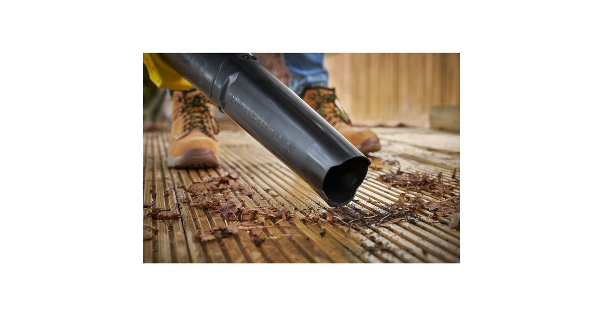 Stanley18V STANLEY® FATMAX® V20 borstelloze blazer bladblazer  (Geel/zwart, 4.0Ah, accu en oplader inbegrepen)