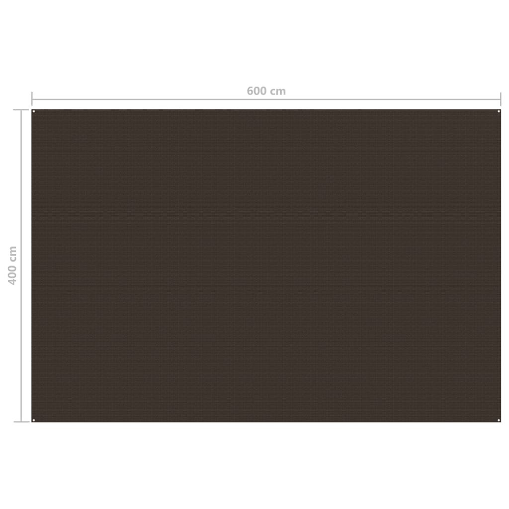 Tapete para barraca de camping Vidaxl 400 x 600 cm