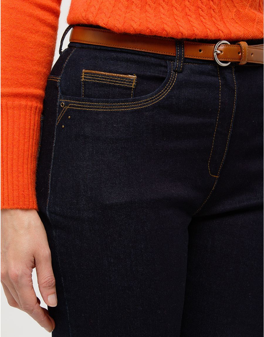 Jean 7/8ème brut coton