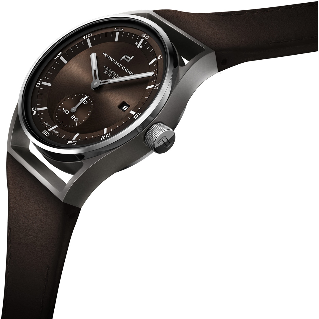 Porsche Design Sport Chrono Subsecond 39 Titanium & Brown