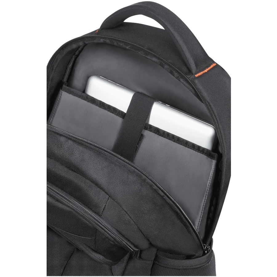 American Tourister At Work 34 - Laptoprucksack 17.3 52.5 cm black orange