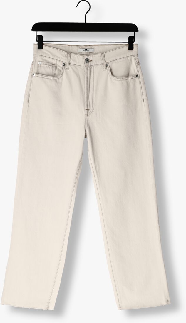 lichtblauwe 7 for all mankind bootcut jeans logan stovepipe icy bay with raw cut