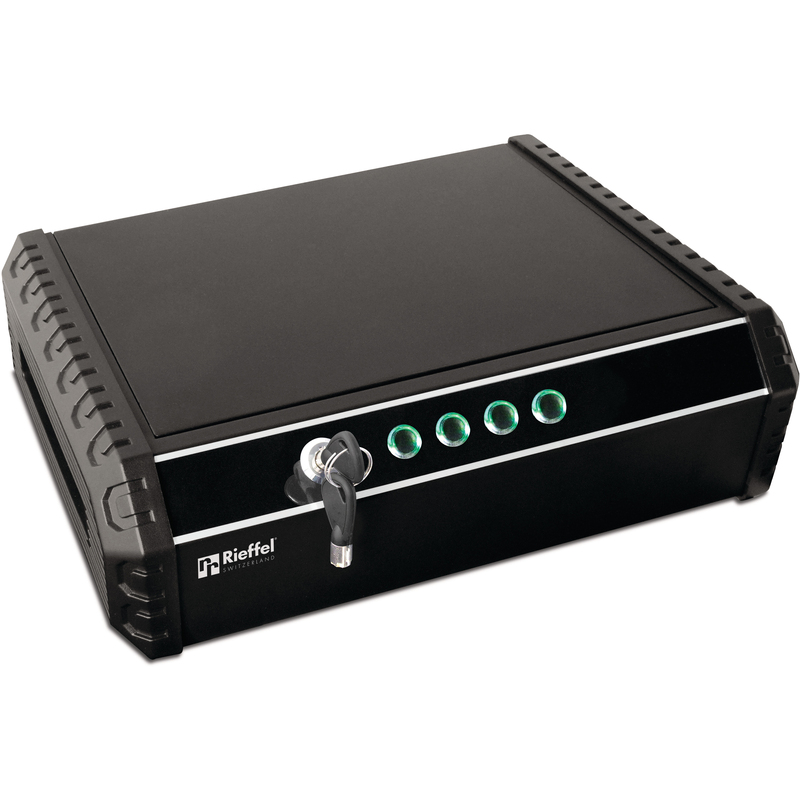 Rieffel Tresor MiniSafe E, 37 x 27.5 x 10 cm, schwarz