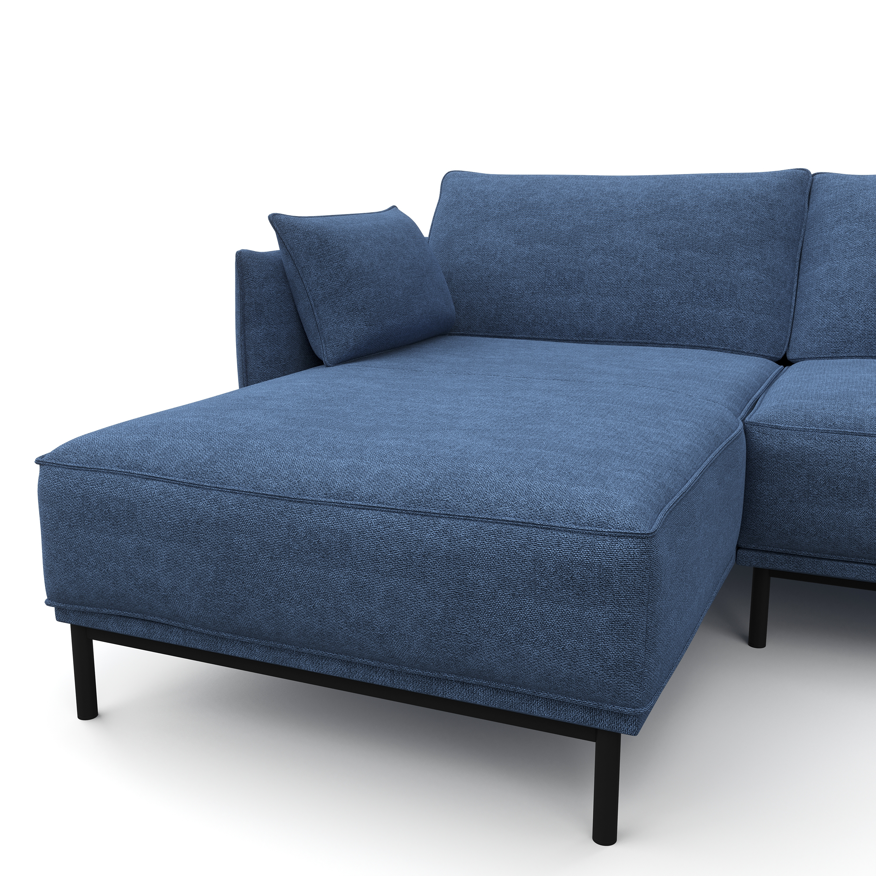 Ecksofa ELVIS links blau