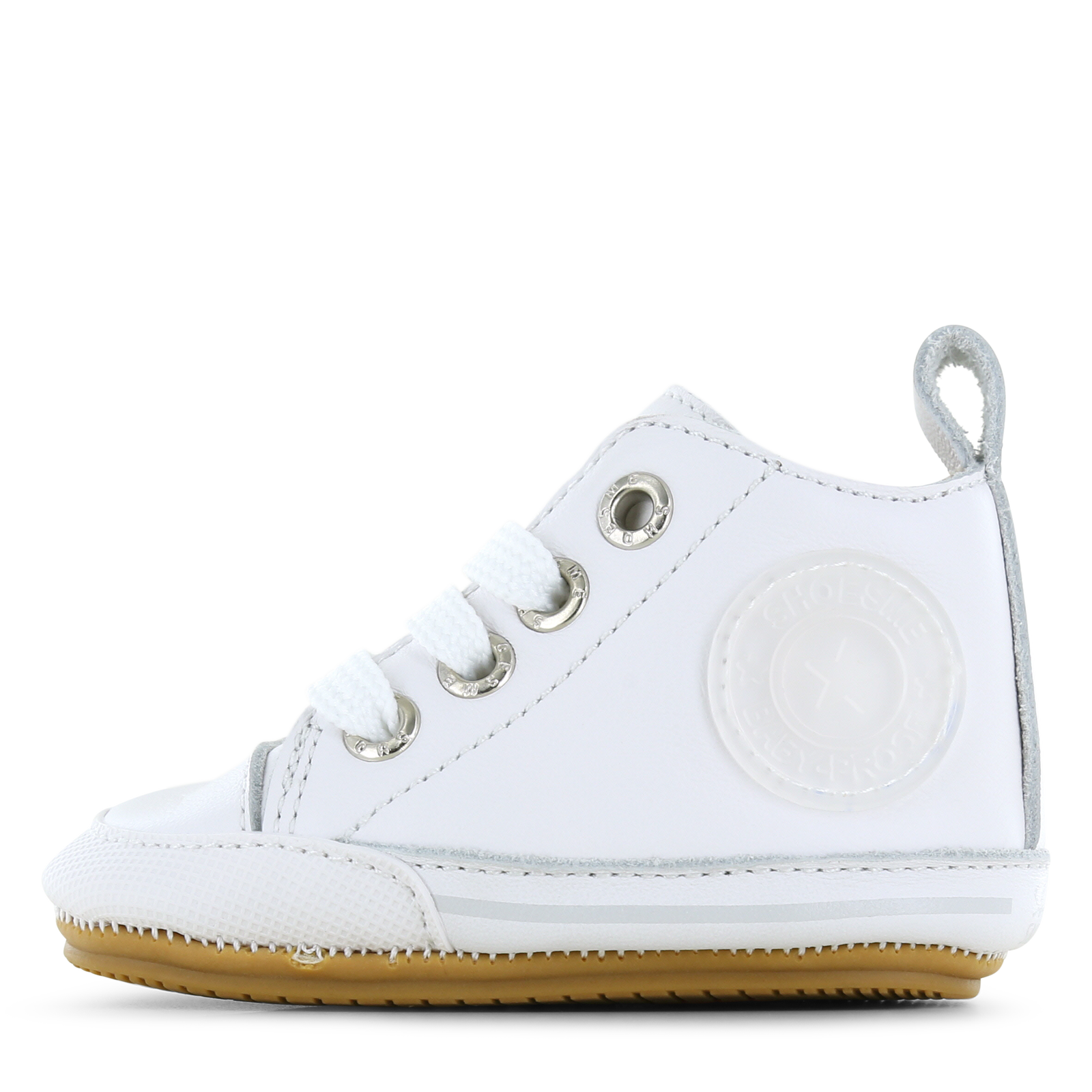 Shoesme wit BABY-PROOF® schoentje Leer | Uni schoenen