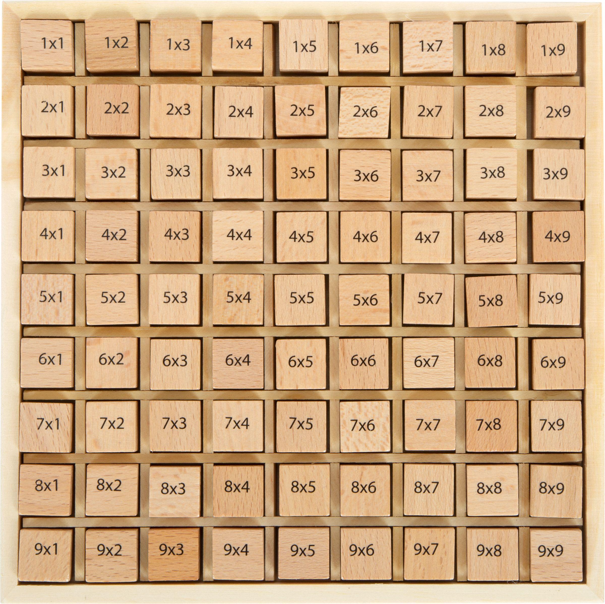 Rechenbrett DAS KLEINE 1x1 aus Holz