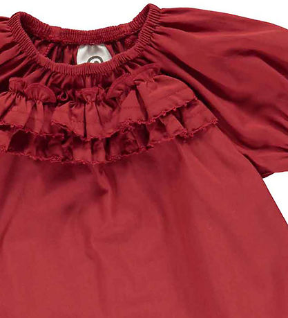 M?Slå Kjole - Poplin - Berry Red