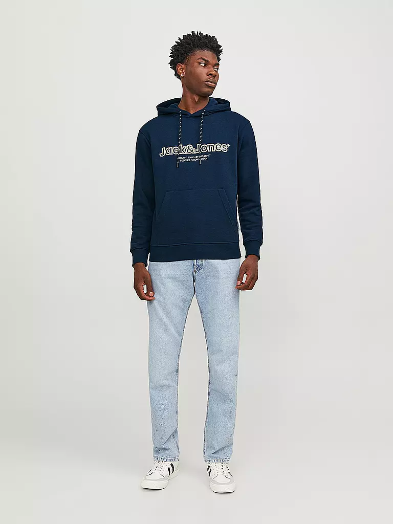 JACK & JONES Kapuzensweater - Hoodie JORLAKEWOOD blau