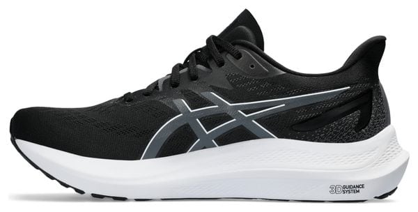 Chaussures de Running Asics GT-2000 12 Large 2E Noir Homme