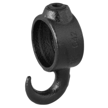 Novidade steigerbuis koppelstuk met haak zwart ø 42 mm