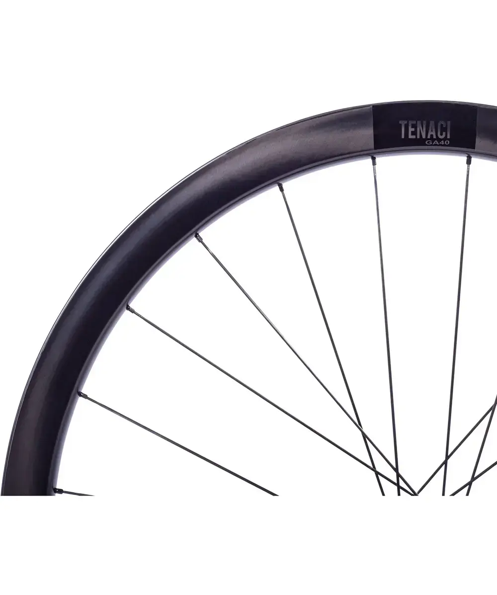Ere Research Tenaci GA40 Carbon Disc Gravel Wielset Mat Zwart/Zwart