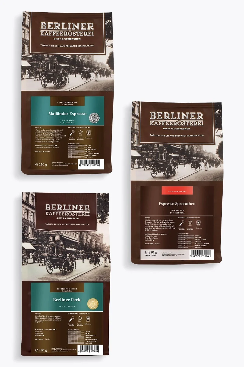 Berliner Kaffeerösterei Probierpaket 750g