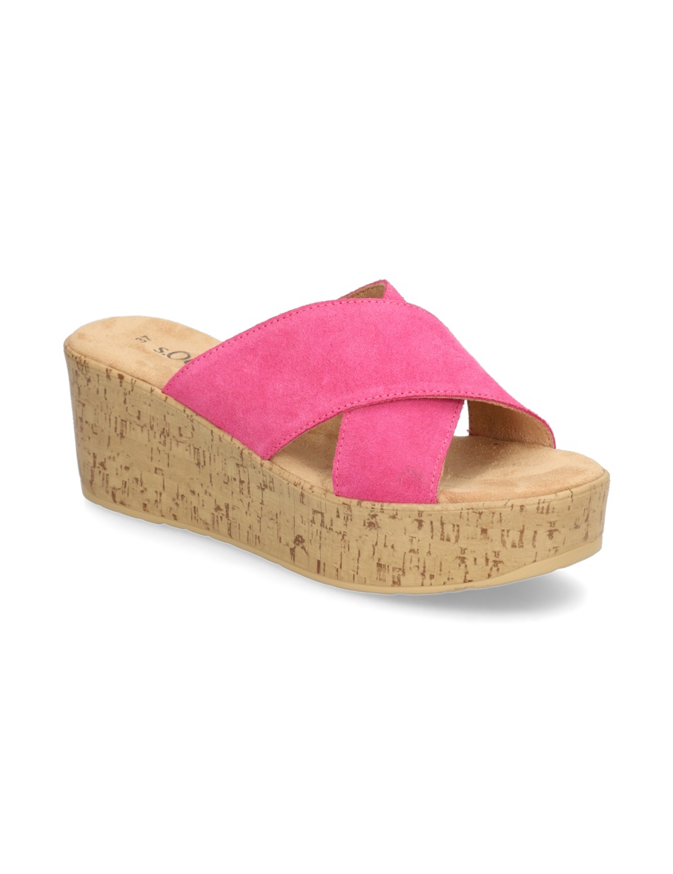 Veloursleder Pantoffel