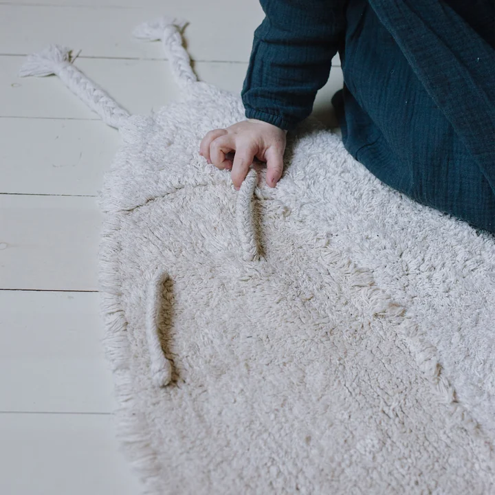 Lorena Canals - Animal Kinderteppich Hase, 130 x 135 cm