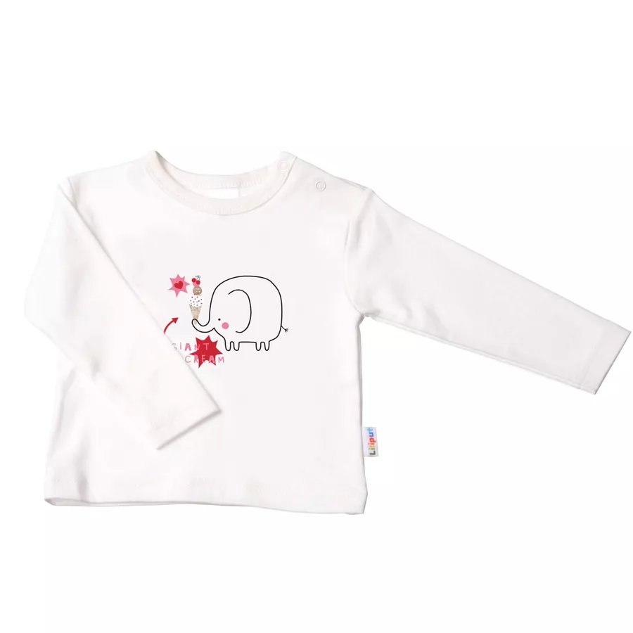 Liliput Langarmshirt Cream Elefant ecru