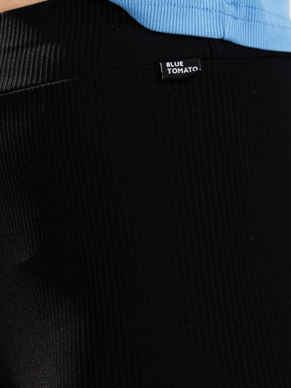 Blue Tomato Ribbed Short Leggings Shorts black
