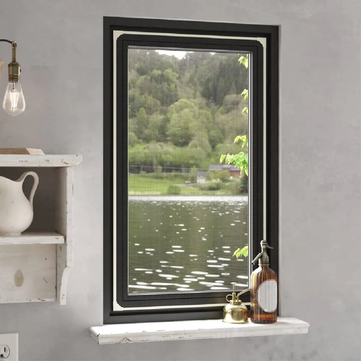 vidaXL Moustiquaire magnétique pour fenêtres - 80x140 cm