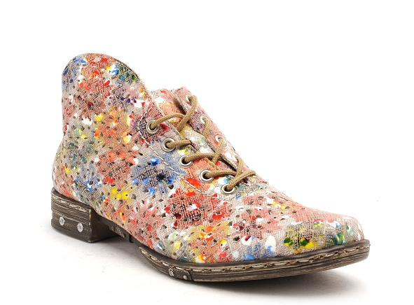 Rieker boots bottine plates femme m1835 multicolore