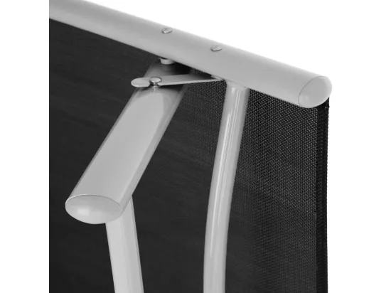 Transat bain de soleil grise 153 x 62 x 86 cm 2208110