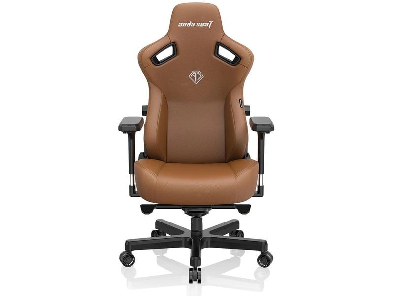 Anda Seat Gaming-Stuhl Kaiser 3 L Braun Gaming-Stuhl aus Kunstleder und mit einer Belastbarkeit von bis zu 120 kg