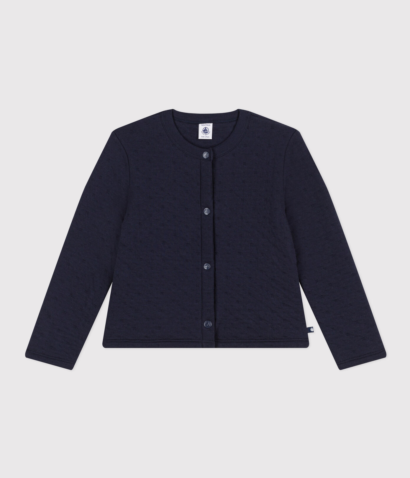 Cardigan en tubique matelassé enfant fille