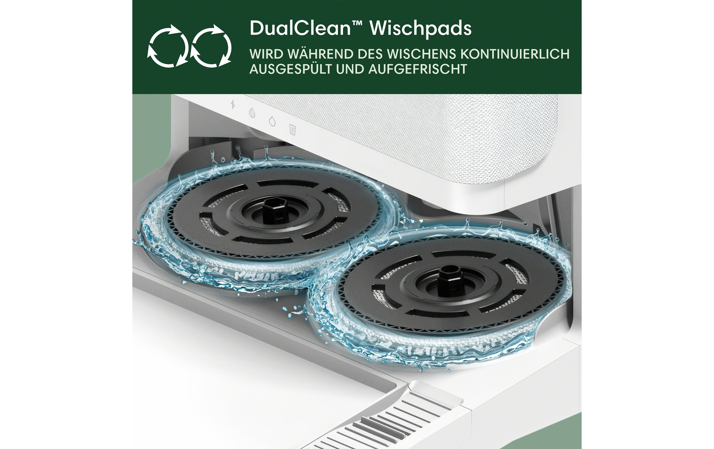 Saug- und Wischroboter Roomba Plus 505 Combo + AutoWash Dock<br>Der Saugwischroboter mit ausfahrbaren Wischpads für eine verbesserte Kantenreinigung