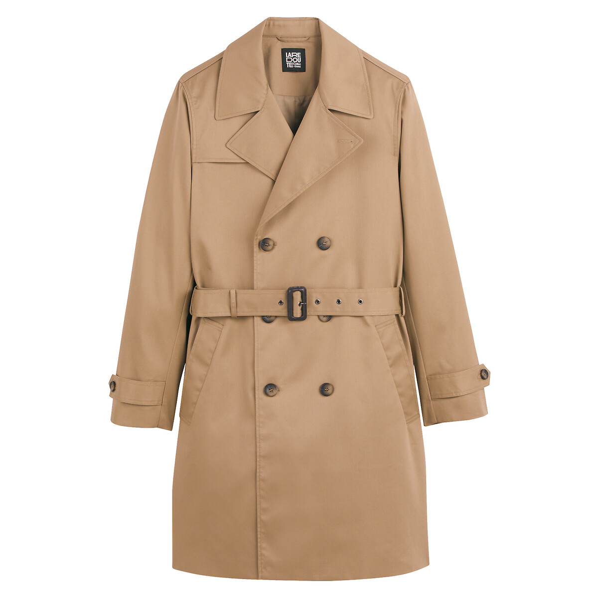 COLEÇÕES LA REDOUTE<br>Trench coat longo para a estação de transição