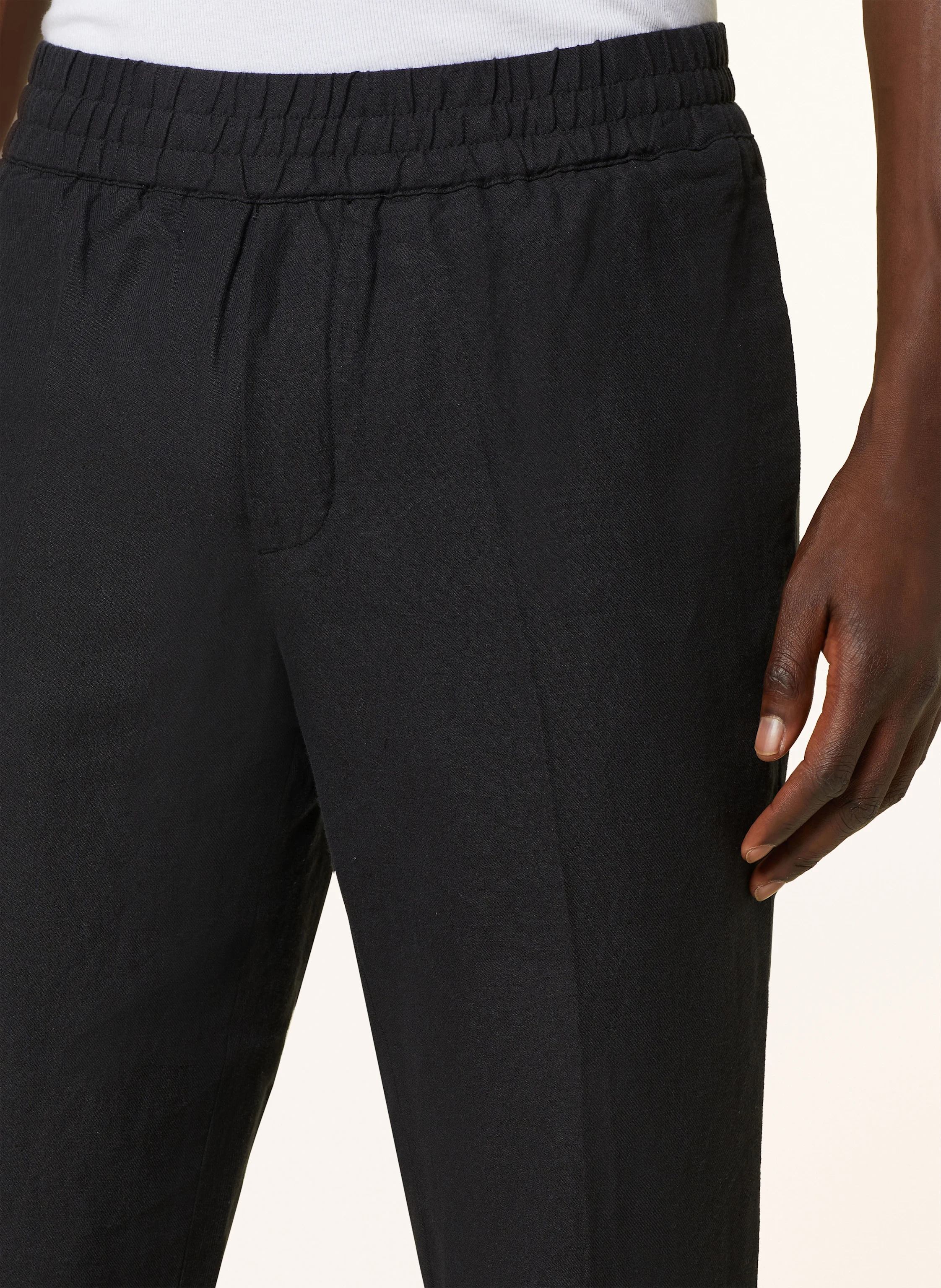 SAMSØE  SAMSØE Hose SMITHY im Jogging-Stil Slim Fit mit Leinen