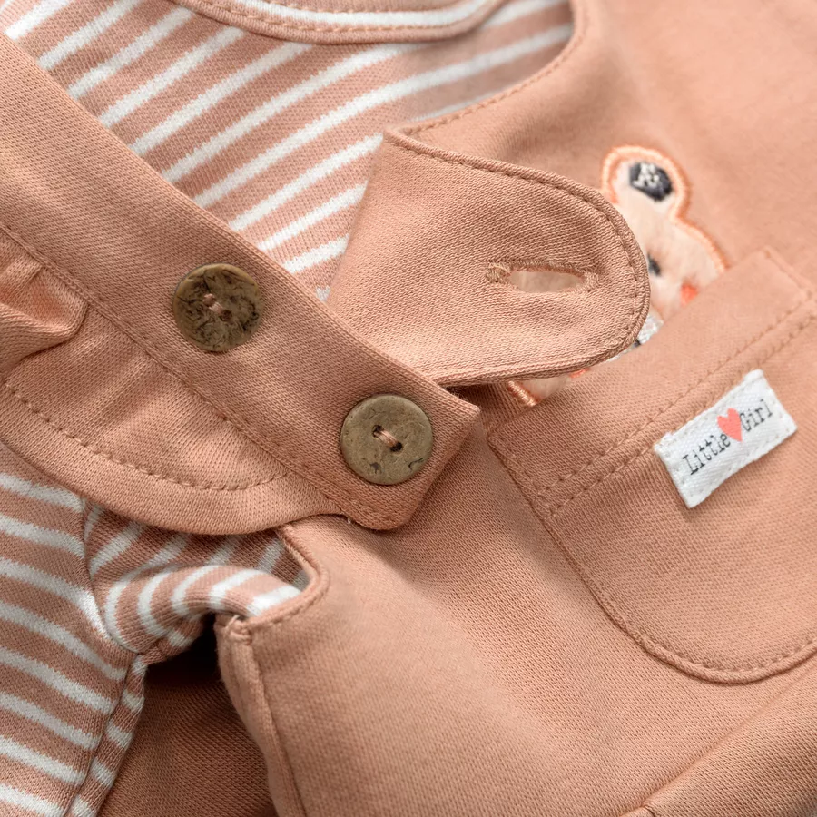 Staccato Strampler+Shirt peach