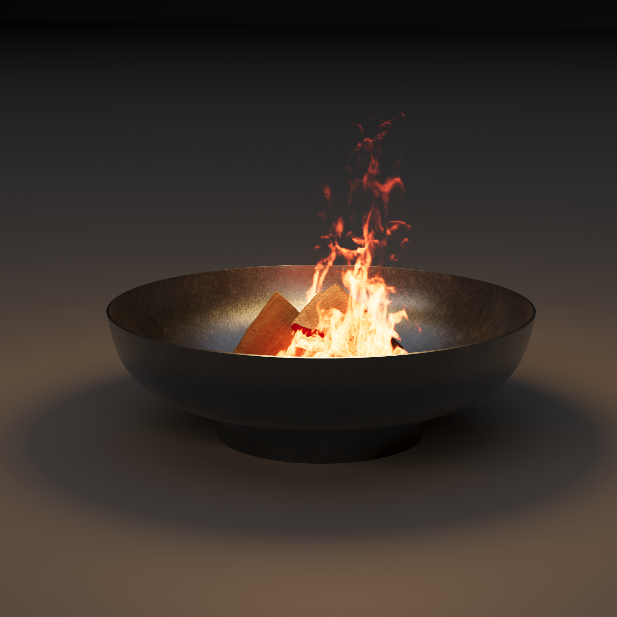Feuerschale mit Ringsockel Ø 70 cm