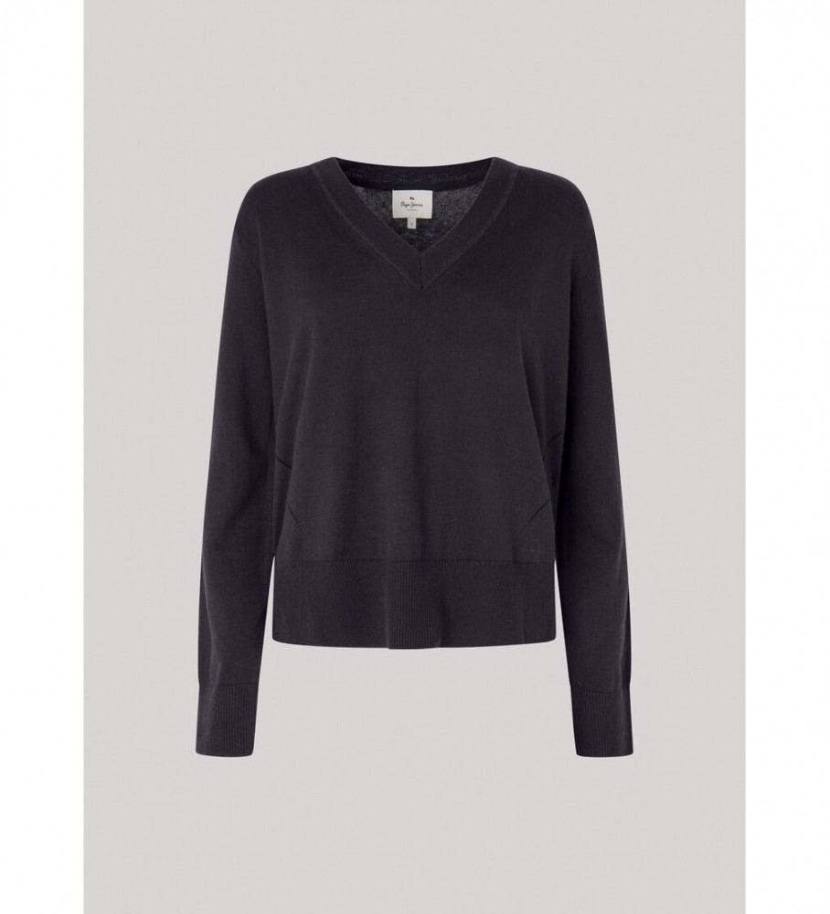 Suéter preto Donna V da Pepe Jeans