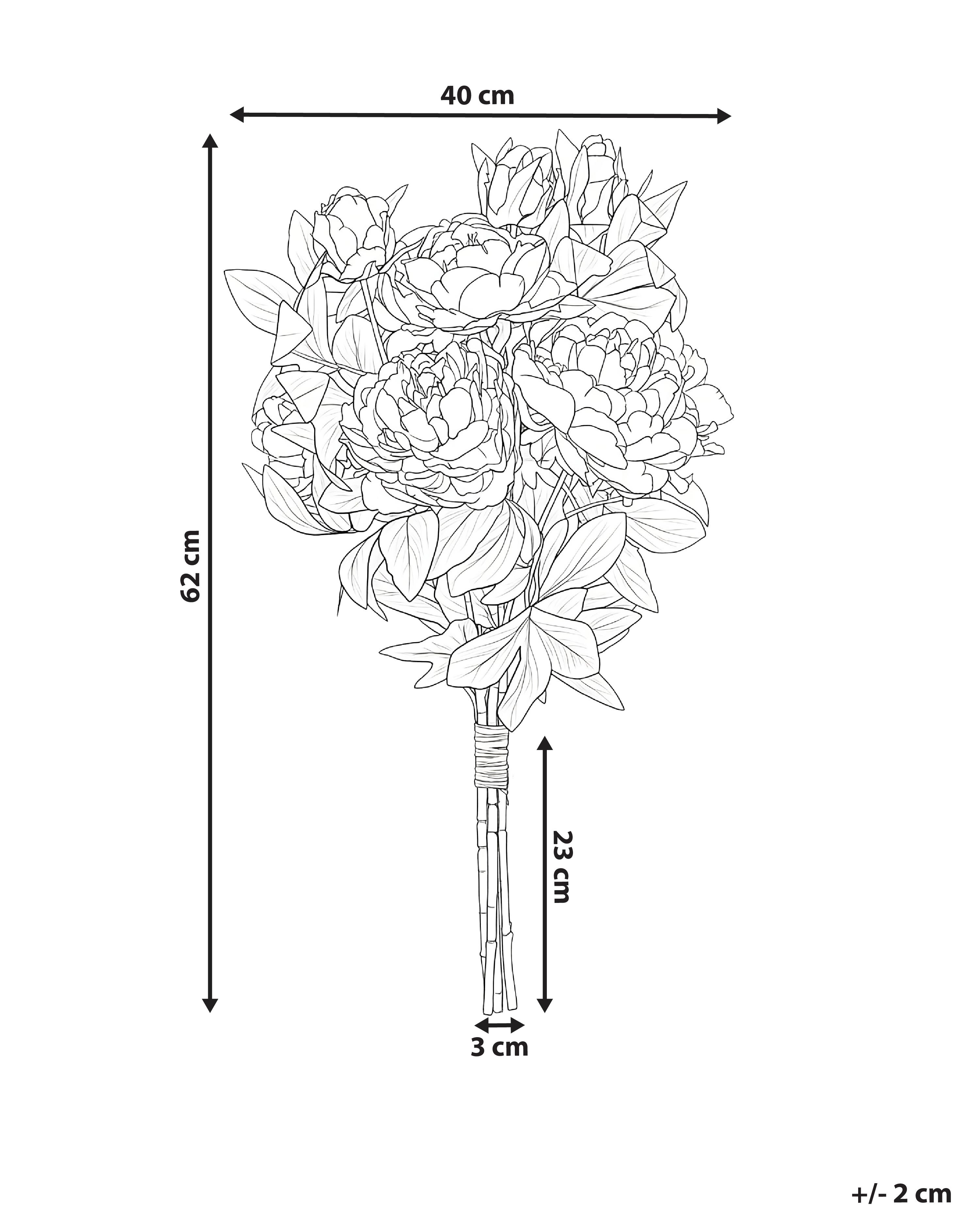 Kunstbloemenboeket COLARES 62 cm Roze