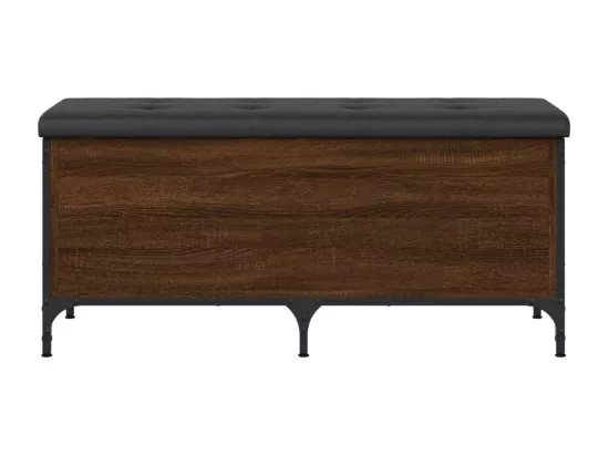 Banc de rangement chêne marron 102x42x45 cm bois d'ingénierie