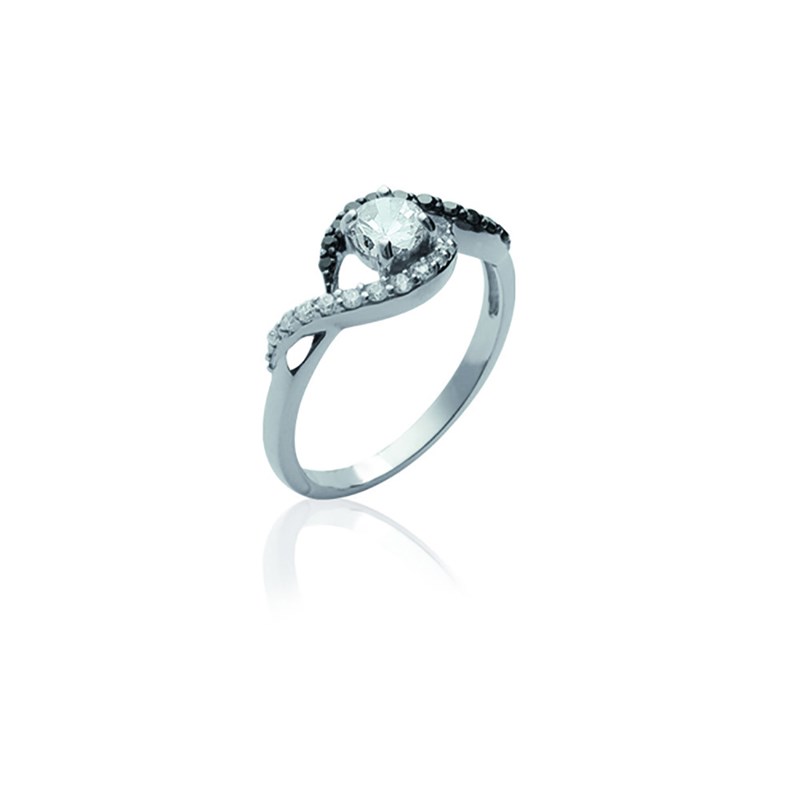Bague Femme - Argent 925 - Oxyde de zirconium