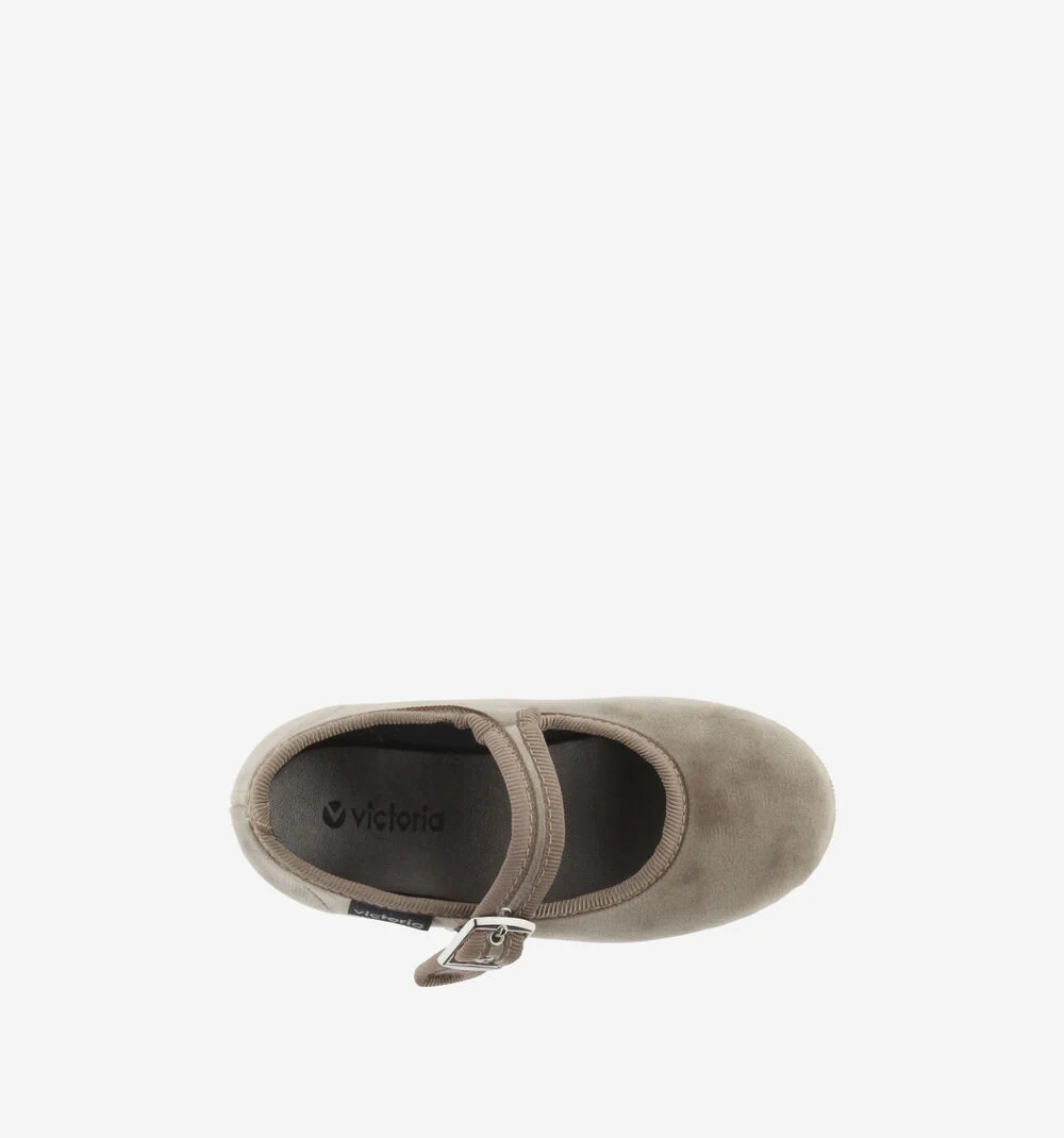ODA VELVET MARY JANEBEIGE