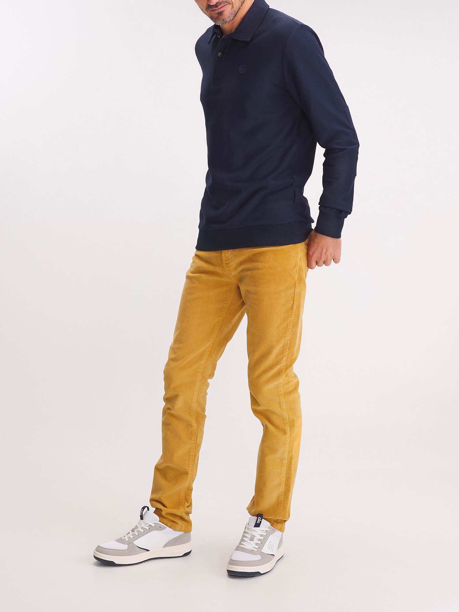 Polo Homme Manches Longues Marine
