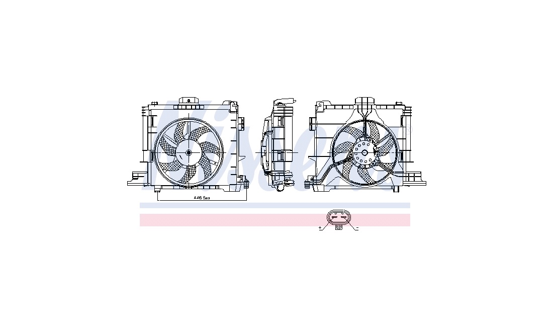 Ventilator, motorkøling