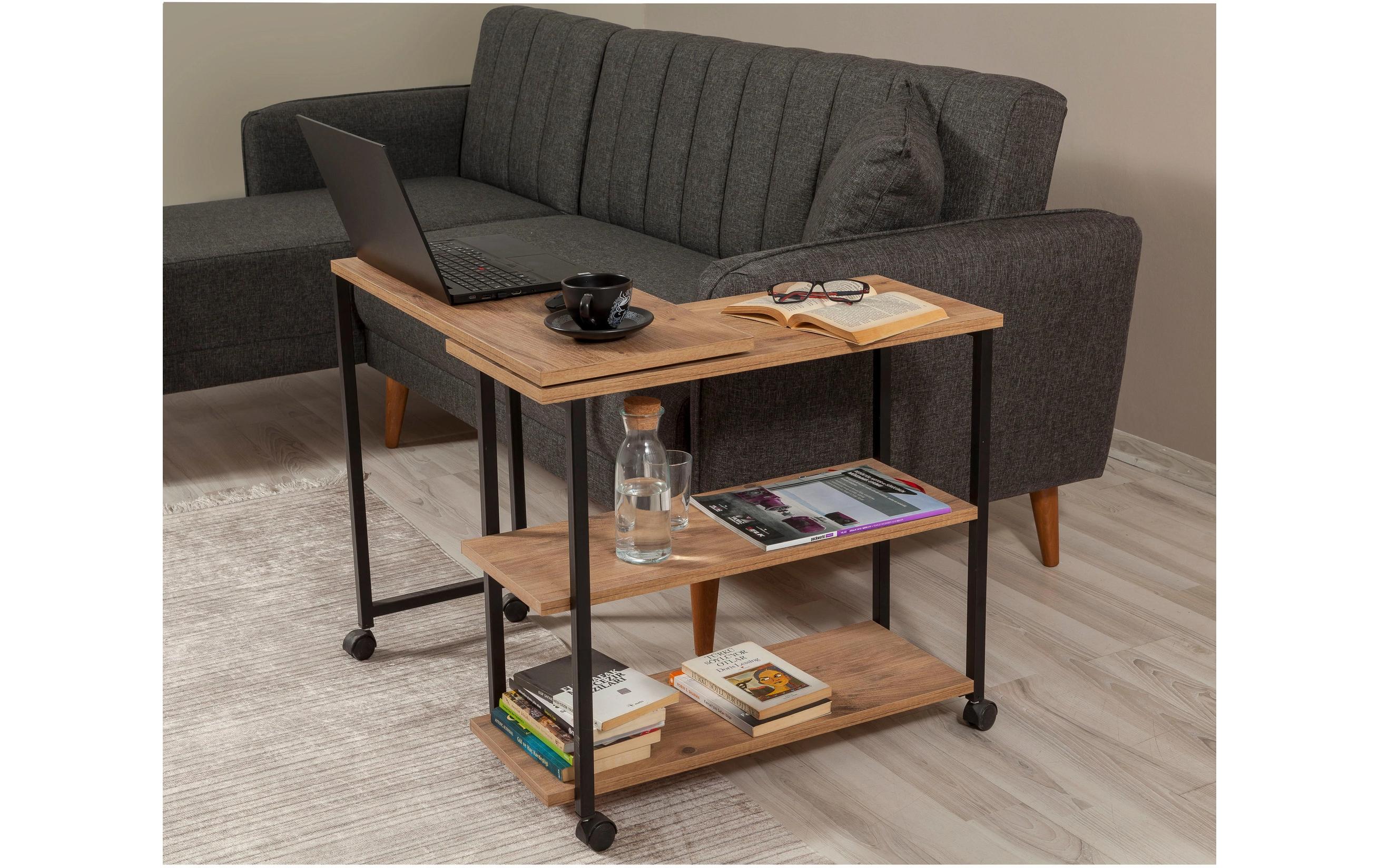 Couchtisch Melin 70 x 30 x 63 cm, Braun<br>Nebentisch