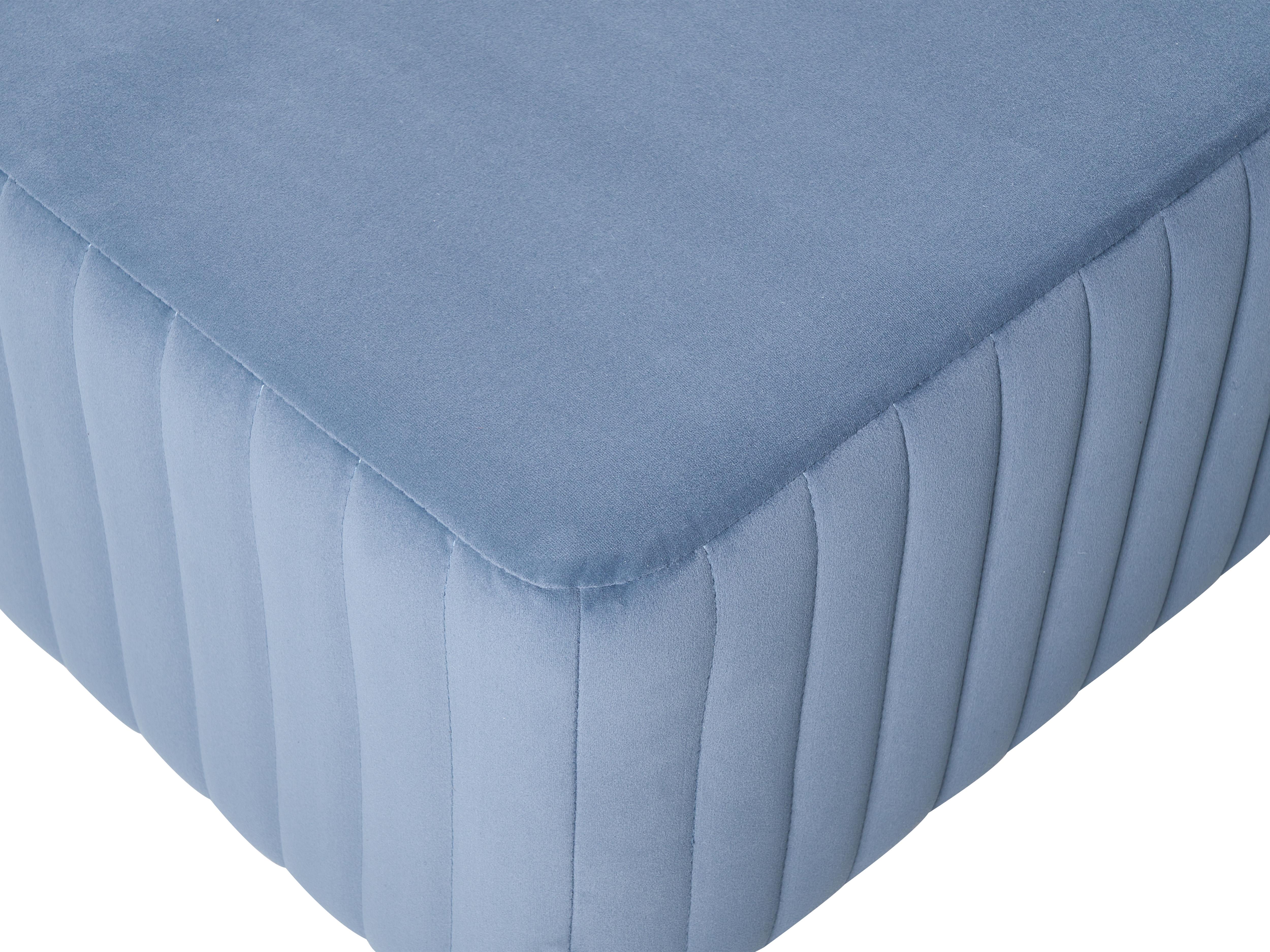 Bankje UTAH Fluweel Blauw