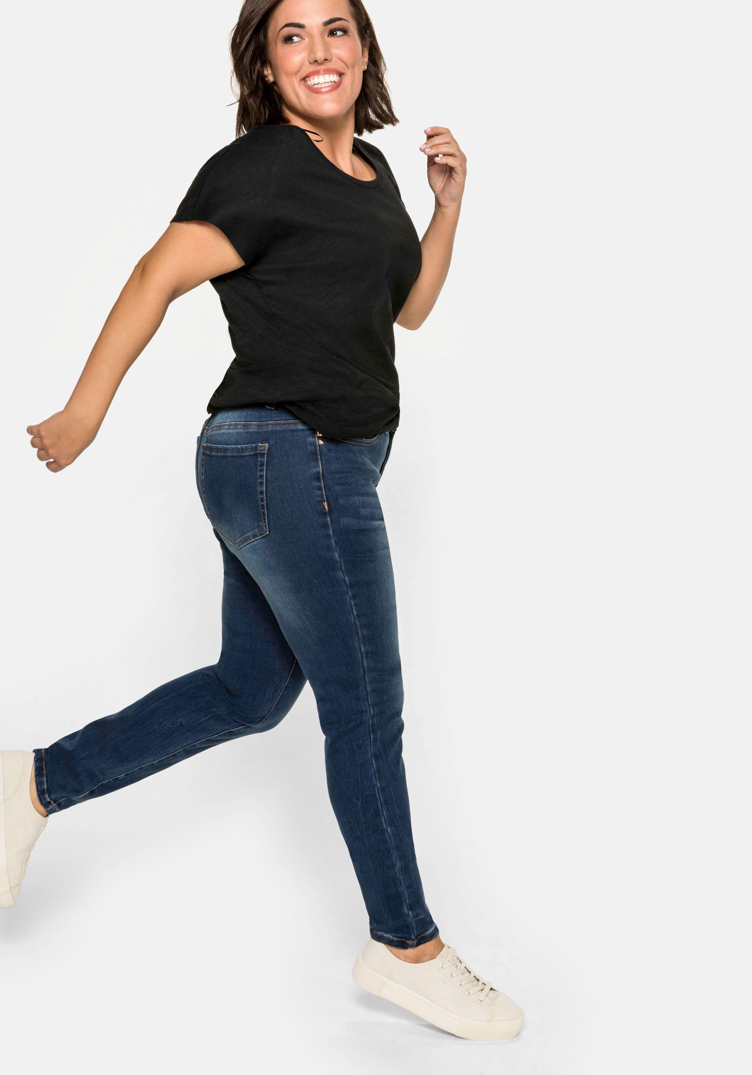 Skinny Stretch-Jeans mit Bodyforming-Effekt