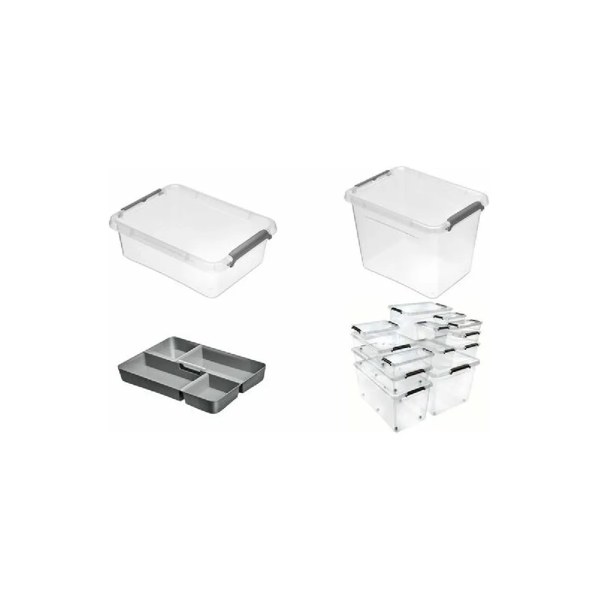 Clipbox lara - 1,15 L - Transparente