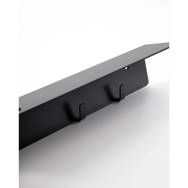 Meraki Bottle Hanger With Hooks - Brushed Black Finish