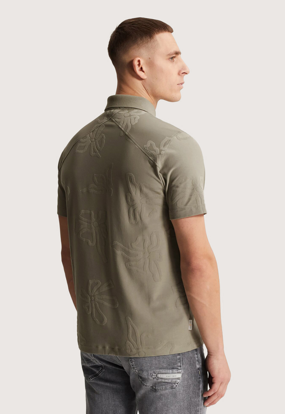 Cast Iron Regular Jacquard Polo