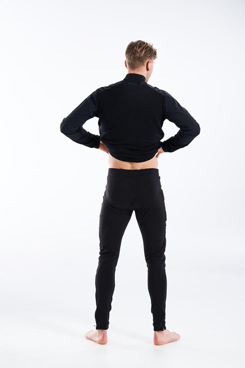 Running Merino Cover Pants Herre Caviar