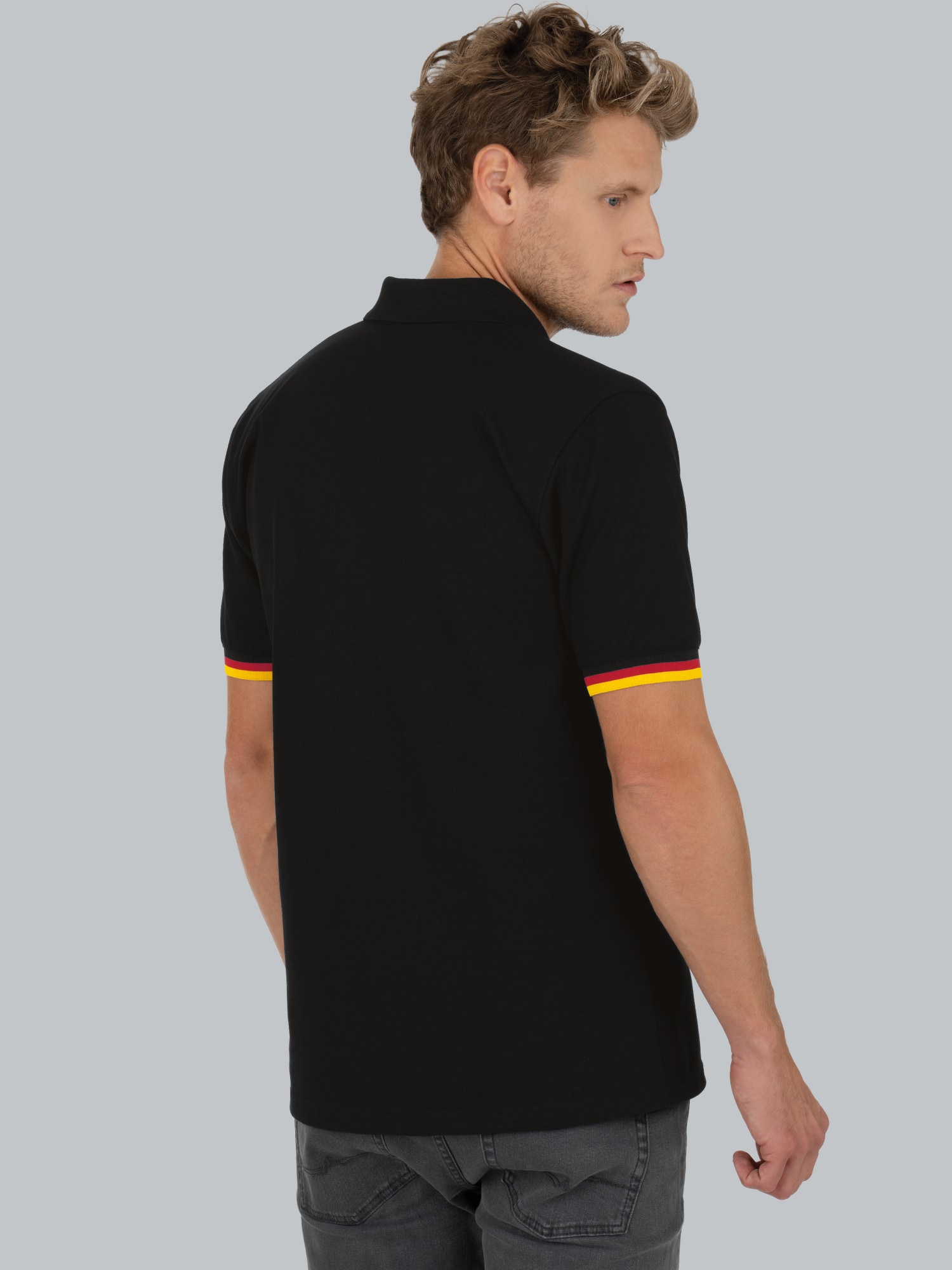 Deutschland Poloshirt Schwarz