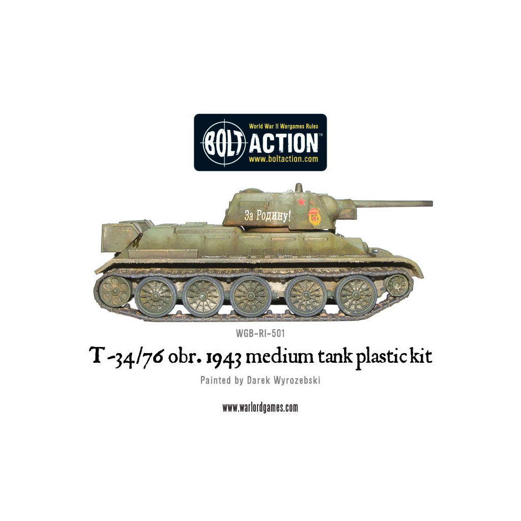 Bolt Action - Soviet -T34/76 Medium Tank (plastic boxe)